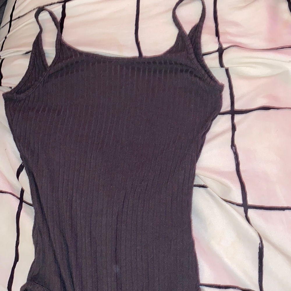 Low back grey bodysuit